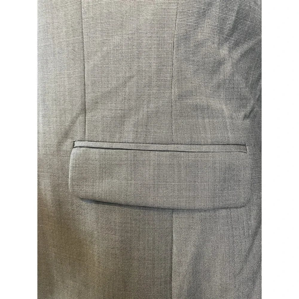 Jos A‎ Bank Traveler 43R Slim Gray Micro Nailhead 100% Wool 2Btn Blazer Jacket